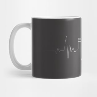 Kubb Heartbeat (WHITE) Mug